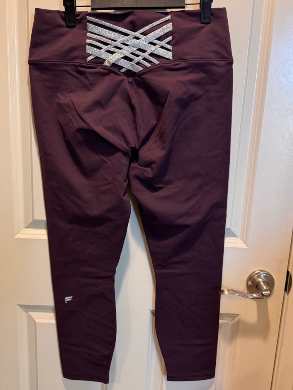Fabletics Women Deep Plum High-Waist Leggings - Picture 2 of 3